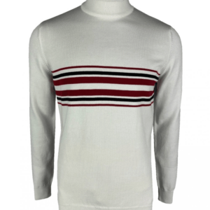Ska n Soul 'Knebworth' Border Stripe Turtle in Ecru