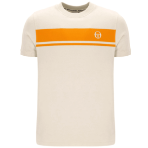 Sergio Tacchini Master Crew T-Shirt in Sandshell / Orange Pepper