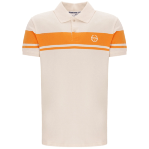 Sergio Tacchini Young Line Polo in Sandshell / Orange Pepper