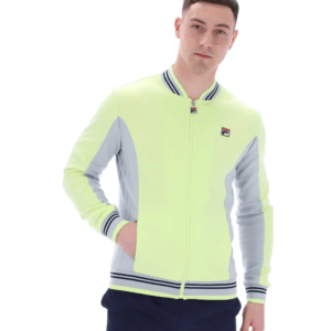 Fila Settanta Baseball Jacket in Shadow Lime
